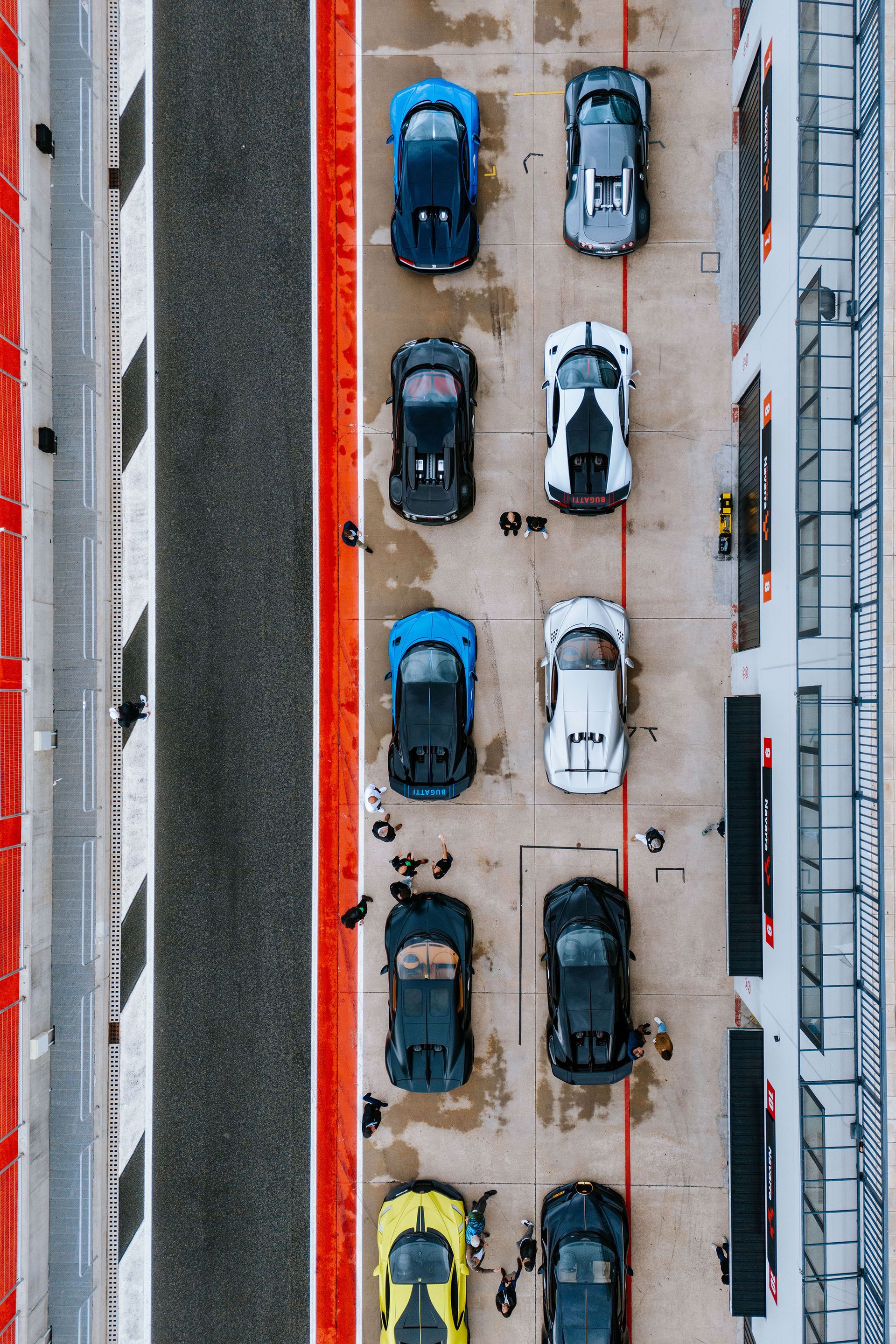 Day 3 of the Bugatti Grand Tour Europe 2023, Navarra Circuit.